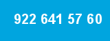 922 641 57 60 922 641 57 60